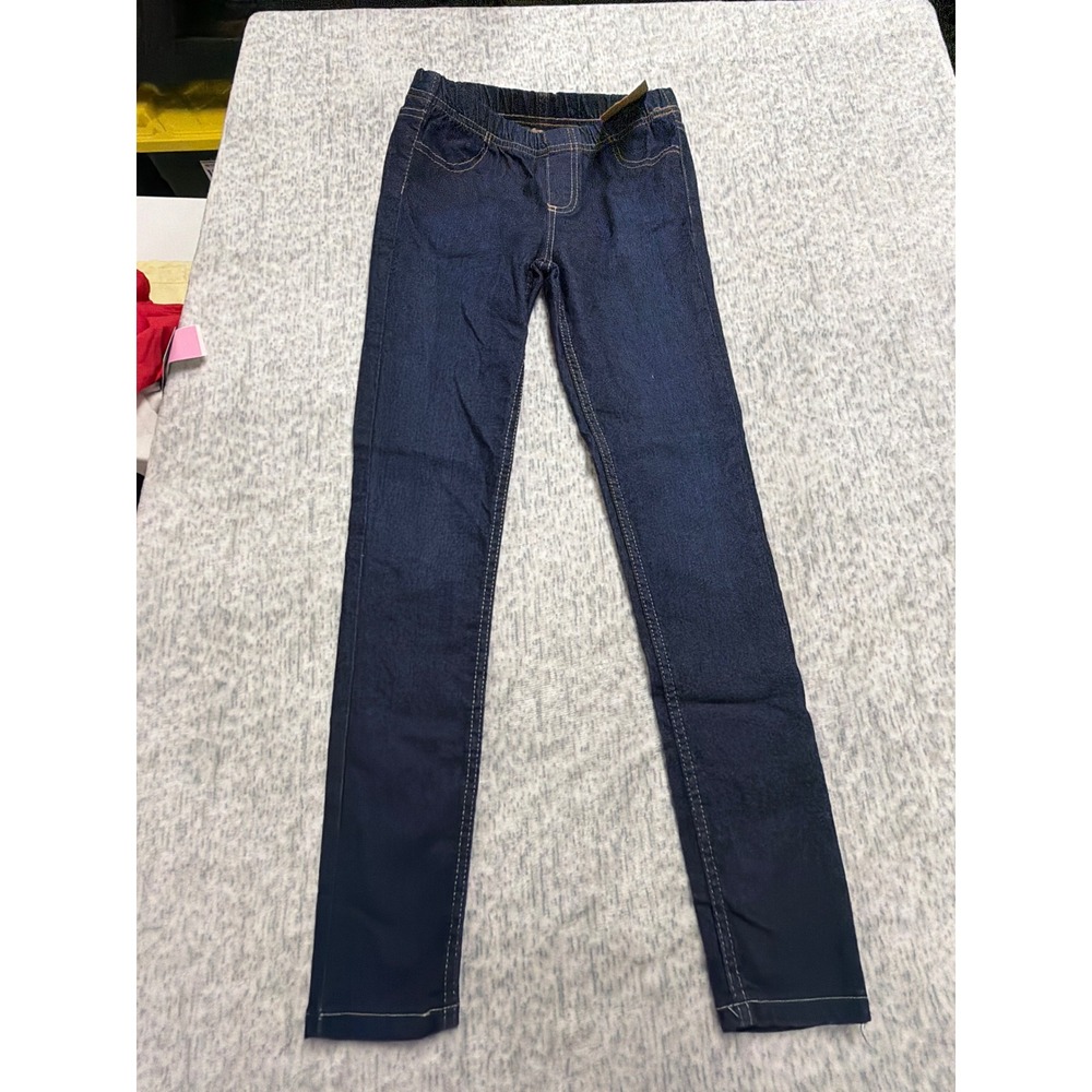 Roebuck‎ & Co Kids Dark Wash Denim Jeggings Elastic Waist Size 12 NEW